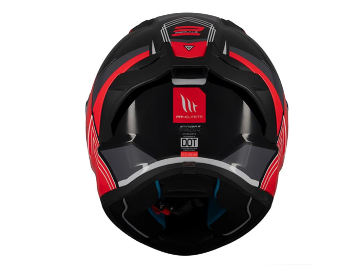 Helm MT Helm Stinger 2 Tron Schwarz / Rot (S - XL)