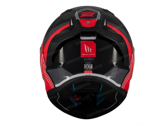Helm MT Helm Stinger 2 Tron zwart / rood (S - XL)
