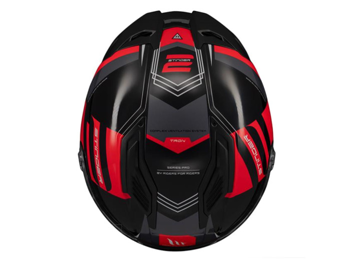Helm MT Helm Stinger 2 Tron Schwarz / Rot (S - XL)