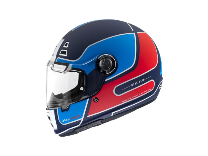 Helm MT Jarama SV Baux mat blauw / rood (S - XXL)