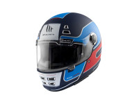 Helm MT Jarama SV Baux mat blauw / rood (S - XXL)