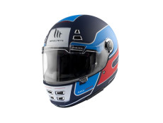Helmet MT Jarama SV Baux matt blue / red (S - XXL)