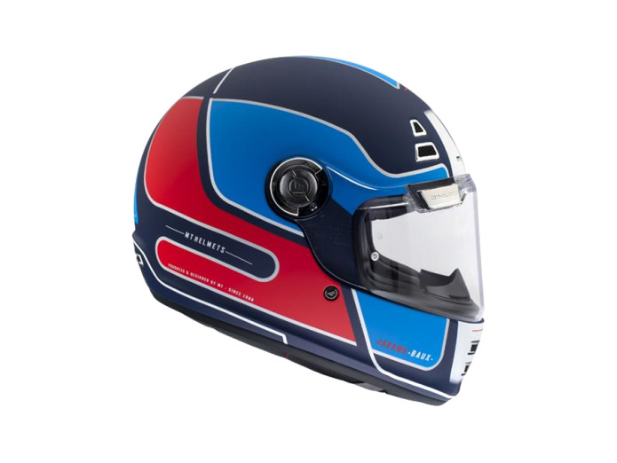 Helm MT Jarama SV Baux mat blauw / rood (S - XXL)