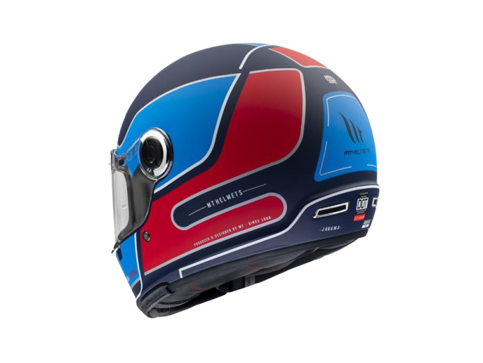 Helm MT Jarama SV Baux mat blauw / rood (S - XXL)