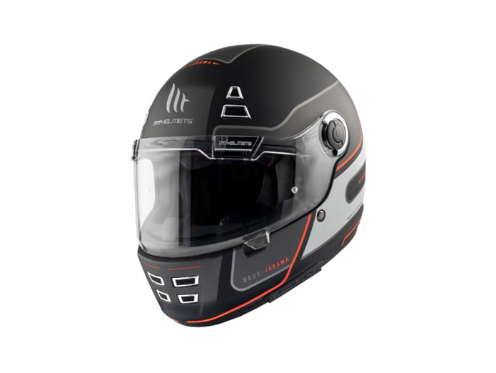 Helm MT Jarama SV Baux mat zwart / rood (S - XXL)