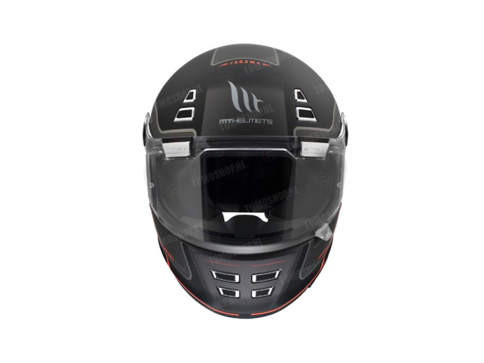 Helm MT Jarama SV Baux Matt Schwarz / Rot (S - XXL)