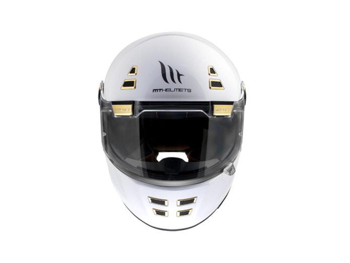 Helm MT Jarama SV Baux glans wit (M - XXL)