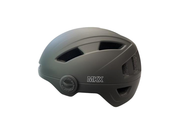 Helm MKX snorfiets / speed pedelec / e-bike mat zwart (M - XL)