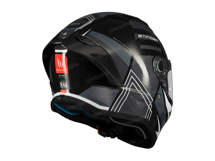 Helm MT Helm Stinger 2 Tron zwart / grijs (S - XL)