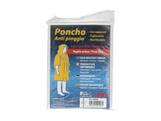 Regenponcho mit Kapuze aus PE Regenponcho mit Kapuze aus PE