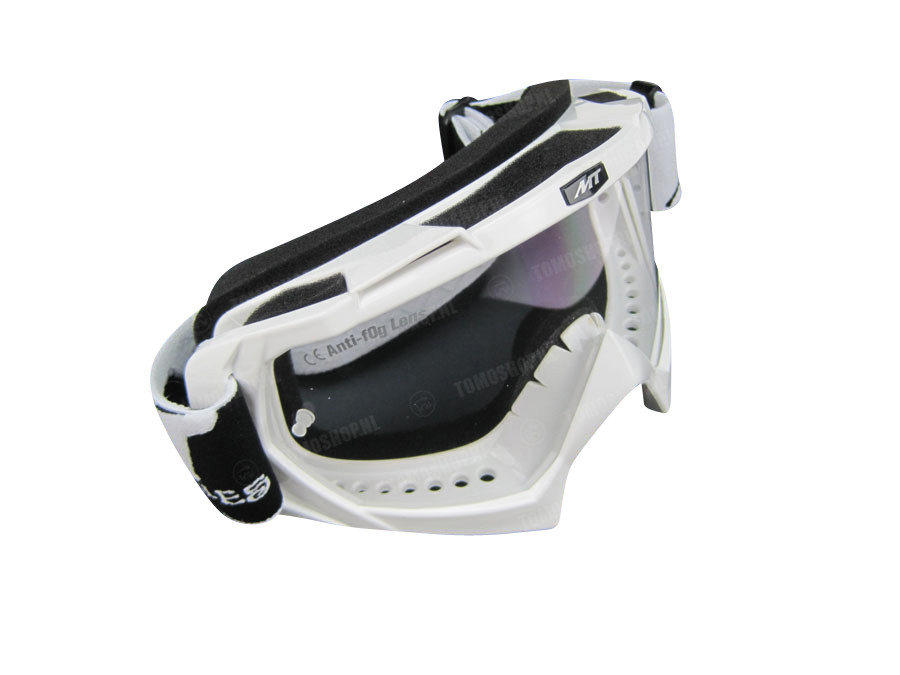 Helmet glasses cross goggles MT XTR II white main