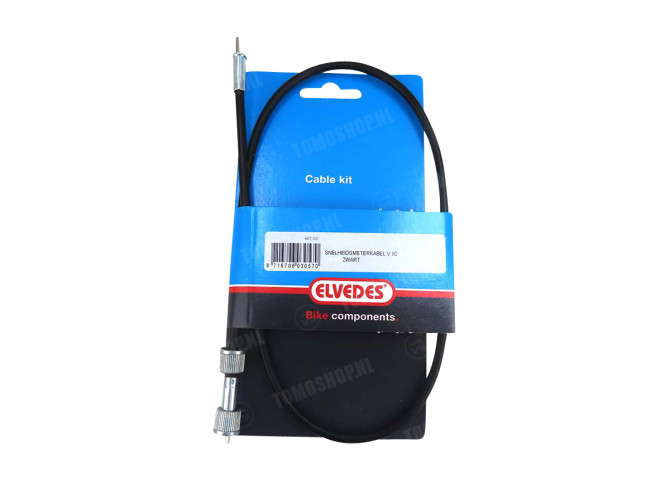 Tellerkabel 65cm VDO M10 / M10 zwart Elvedes main