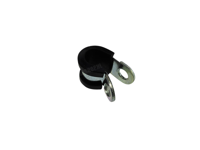 Cable clamp universal with rubber 8mm thumb