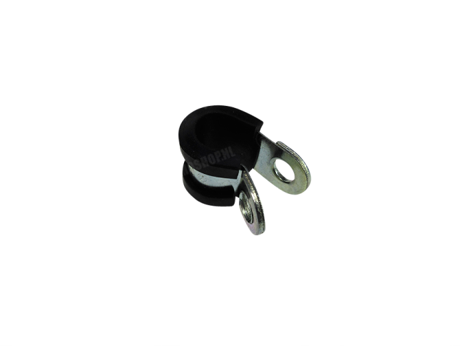 Cable clamp universal with rubber 8mm main