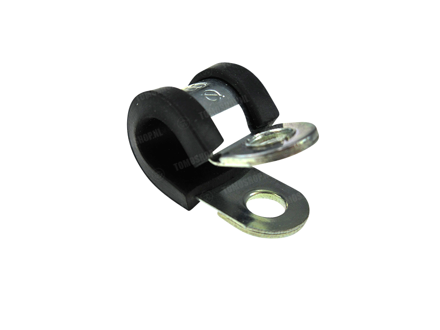 Cable clamp universal with rubber 8mm photo