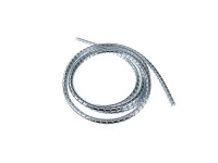 Kabel universeel buitenkabel chroom cover 6mm 1.5 meter 