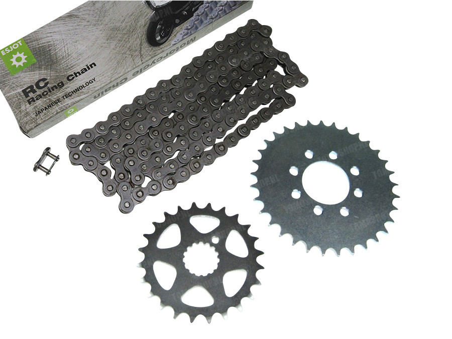 Sprocket with Esjot chain (A-quality) set Tomos A3 / A35 / various models main