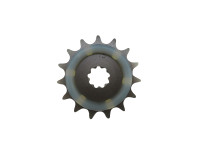 Front sprocket Tomos 2L / 3L 15 teeth Esjot A-quality with rubber