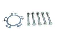 Rear sprocket mounting locking plate Tomos 2L / 3L with bolts set
