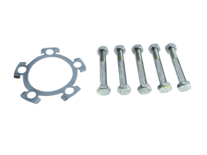 Rear sprocket mounting locking plate Tomos 2L / 3L with bolts set product