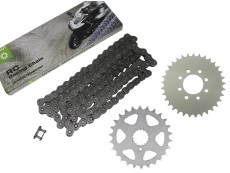 Tandwiel (26/33) met Esjot ketting (A-kwaliteit) set Tomos A3 / A35 Tandwiel (26/33) met Esjot ketting (A-kwaliteit) set Tomos A3 / A35