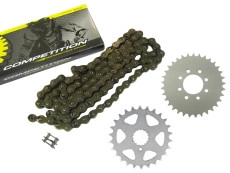 Sprocket with SFR chain set Tomos A3 / A35 (by choice)