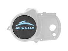 Flywheel cover Tomos A35 / A52 / A55 kickstart cover plate custom (Text and color of your choice)