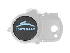 Flywheel cover Tomos A35 / A52 / A55 kickstart cover plate custom (Text and color of your choice)