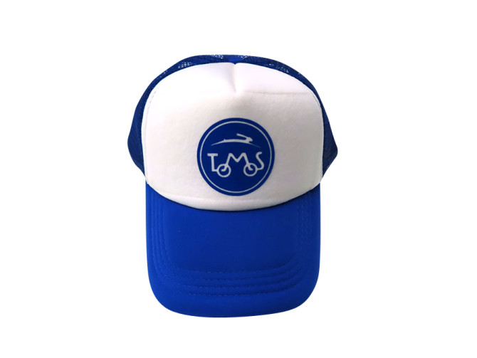 Pet truckers Cap / Pet blauw / wit met Tomos logo product