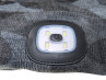 Beanie hat with LED lamp grey camouflage thumb extra