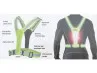 Safety vest with LED front and rear thumb extra