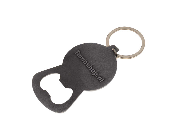 Keychain with bottle opener Metall Tomos logo RealMetal® product