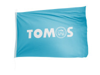 Flag with Tomos logo 150 x 200 cm