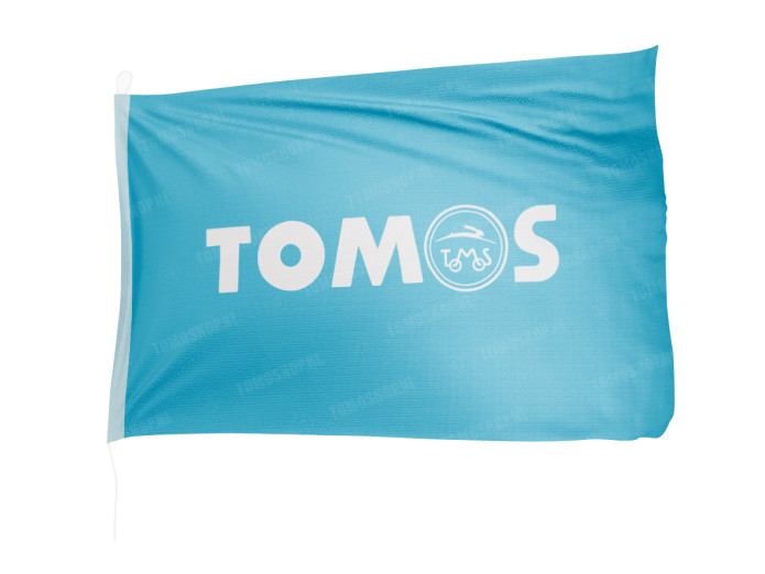 Flagge mit Tomos Logo 150x100cm