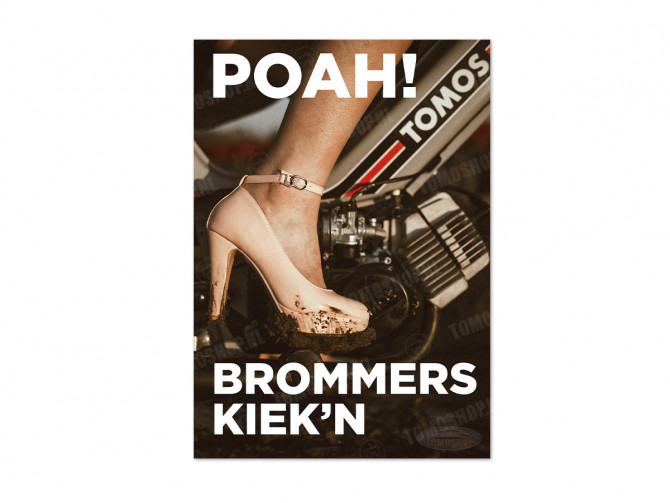 Poster Tomos "Poah! Brommers kiek'n" A1 (59,4x84cm) thumb