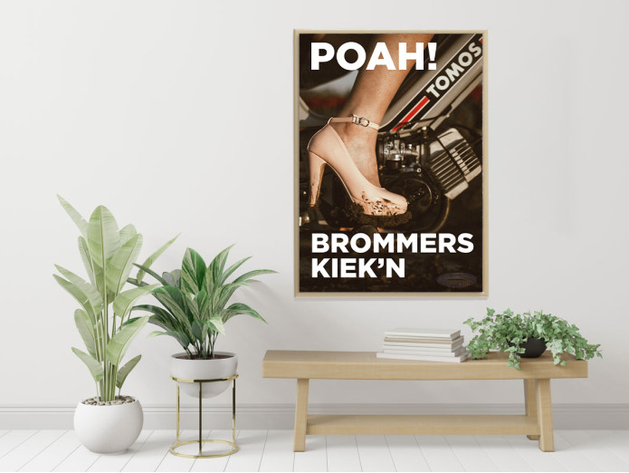 Poster Tomos "Poah! Brommers kiek'n" A1 (59,4x84cm)