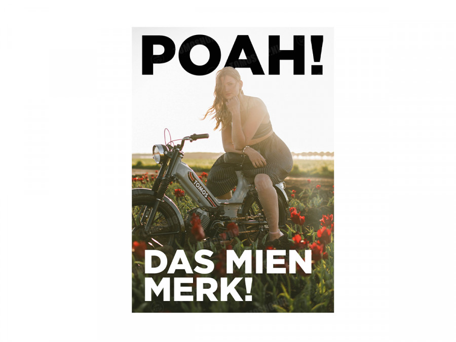 Poster Tomos "Poah! Das mien merk!" A1 (59,4x84cm) main