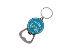 Keychain with bottle opener Metall Tomos logo RealMetal®