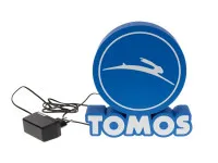 LED logo sign / lamp Tomos 3D 20x21cm