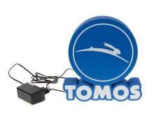 LED logo sign / lamp Tomos 3D 20x21cm