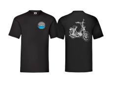 T-shirt Tomos A35 "Retro Line art" black (S-XXL)