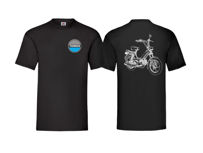 T-shirt Tomos A35 "Retro Line art" Schwarz (S-XXL) product