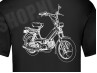 T-shirt Tomos A35 "Retro Line art" black  thumb extra