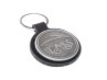 Sleutelhanger Tomos logo zwart kunstleder metaal RealMetal® thumb extra
