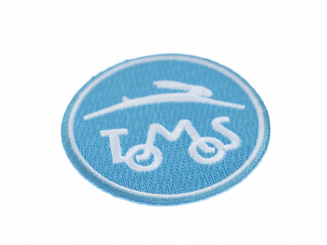 Strijkembleem patch Tomos logo 60mm product