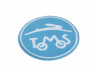 Strijkembleem patch Tomos logo 60mm Strijkembleem patch Tomos logo 60mm