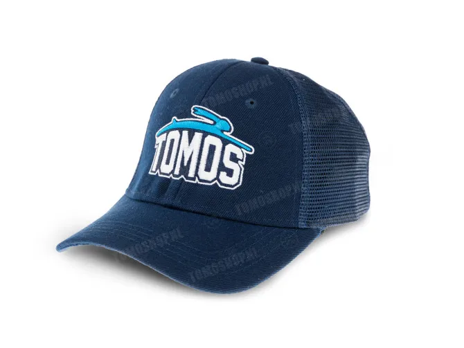 Tomos logo Trucker Cap in Marine blau main