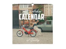 Birthday calendar Tomos mopeds with models made in Holland
