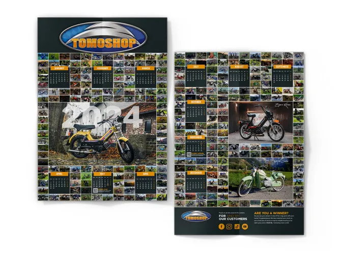Calendar Tomoshop customer edition 2024 - By and for our Tomos customers product