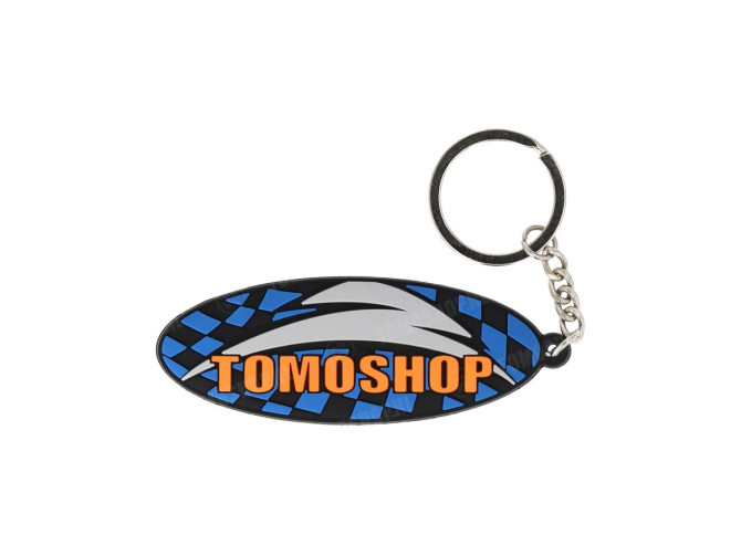 Sleutelhanger Tomoshop.nl logo rubber main